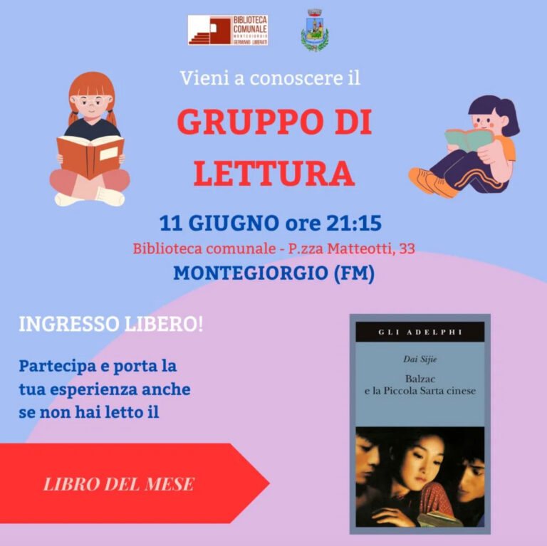Vieni a conoscere il Gruppo di Lettura
